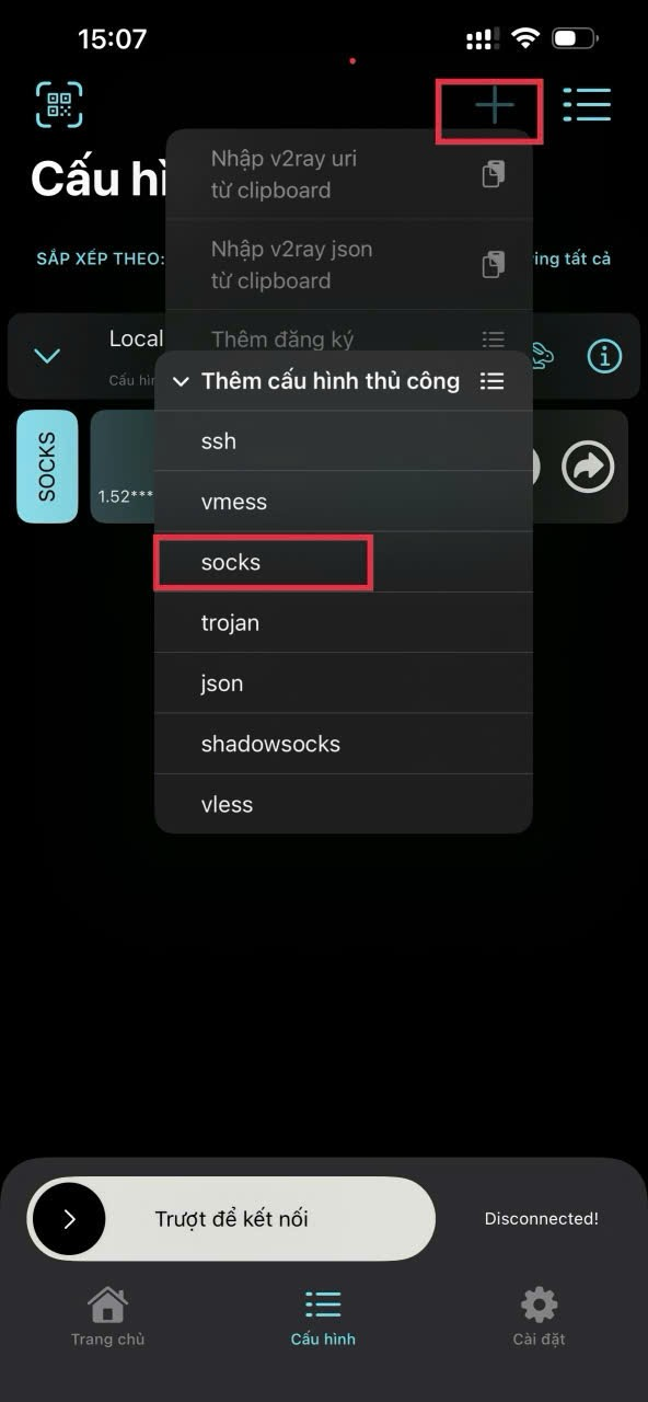 cau hinh proxy tren v2box
