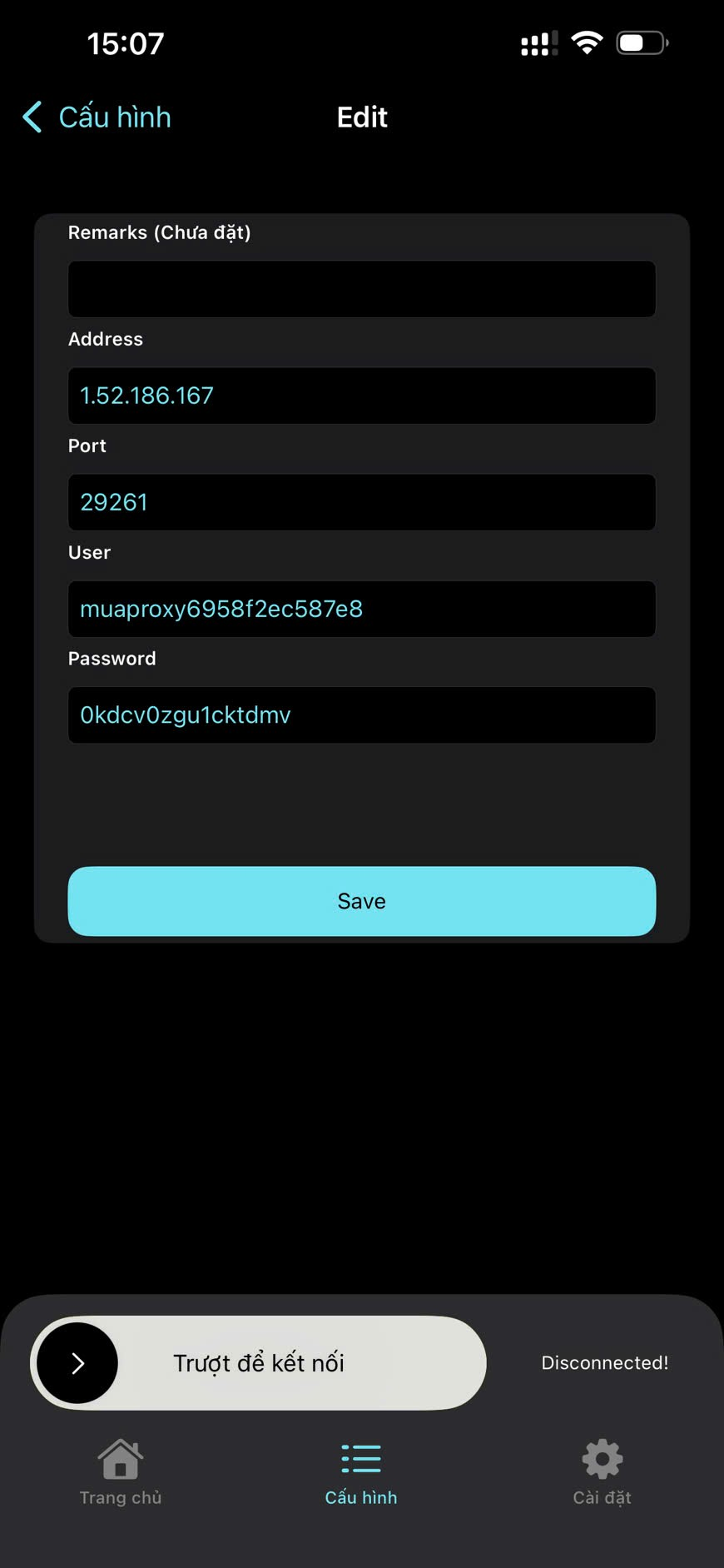 setup proxy tren v2box